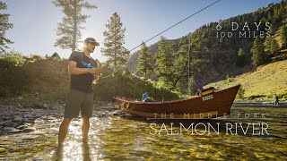 Fly Fishing Idaho's Salmon River in a Wooden Drift Boat