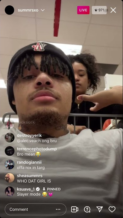 Summrs pulls out a glock in target (IG live)