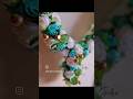 terqoise flower garland for our lady - by feri crafts studio