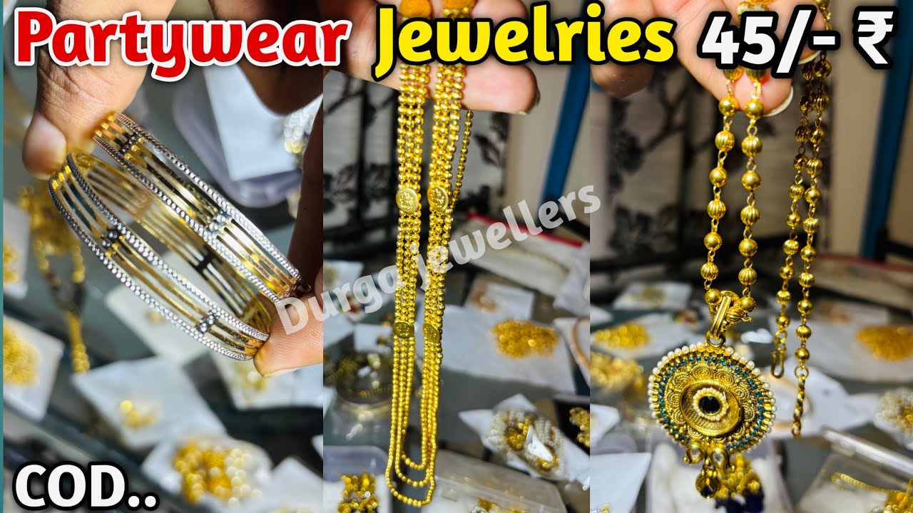 Party Wear And Bridal Jewellery Get 45/- Rupees In Wholesale | Surat Jewellery Market
