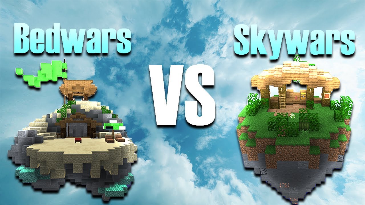 Agora temos servidores de Sky Wars e Bed Wars #minecraft #skywars #bed