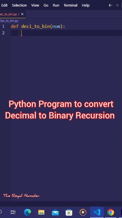 Convert Decimal to Binary with recursion | Data Structures and ...