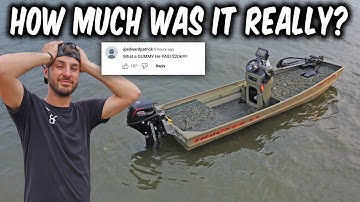 The VIRAL Bass Pro Boat. Was it Worth it? (Full cost and Water test)