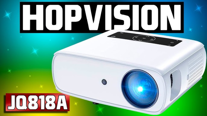 HOPVISION Mini Proyector 1080P Full HD, Proyector Portátil De 6500 Lúmenes  Con Pantalla Máx De 240, Proyector LCD De 90000 Horas, Proyector Cine En  Casa Compatible Con HDMI/AV/USB/VGA