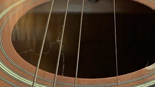 Poor man's refurbish on a 30+ year old Martin/Sigma guitar!