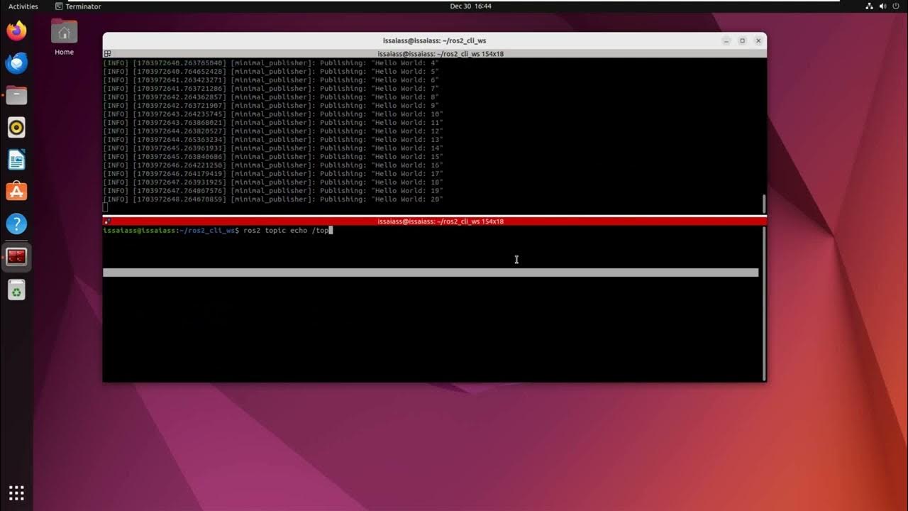 ROS 2 Basics - Client Libraries - Publisher and Subscriber - Python ...