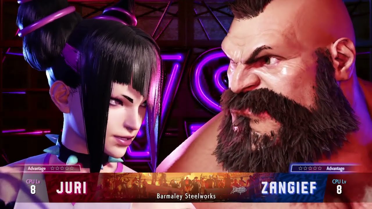 Zangief pulls a 'Magneto' via a glitched interaction that causes Juri to  slide towards him during Street Fighter 6 clip