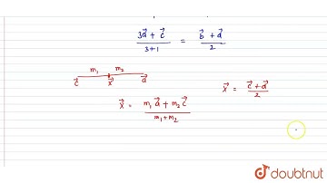 If veca,vecb,vecc & vecd are position vector of point A,B,C and D respectively in 3-D space no t...