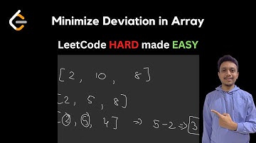 1675. Minimize Deviation in Array | LeetCode Hard | LeetCode Problem of the Day | LeetCode POTD