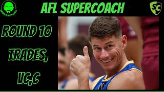 AFL Supercoach 2026 - Round 10 Trades, VC/C