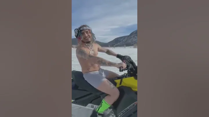 Lil Pump Is Naked In The Ice Mountains 🏔 🤨