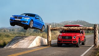 Cars vs Log Trap Challenge #13 in BeamNG Drive! screenshot 2