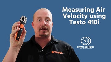 Measuring Air Velocity using Testo 410i