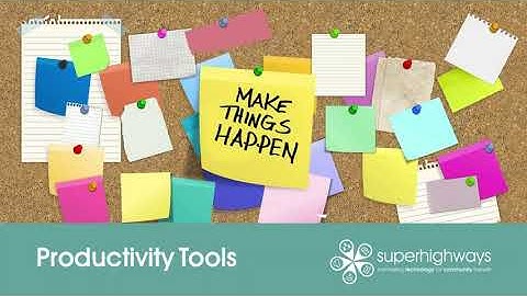 Productivity tools presentation video