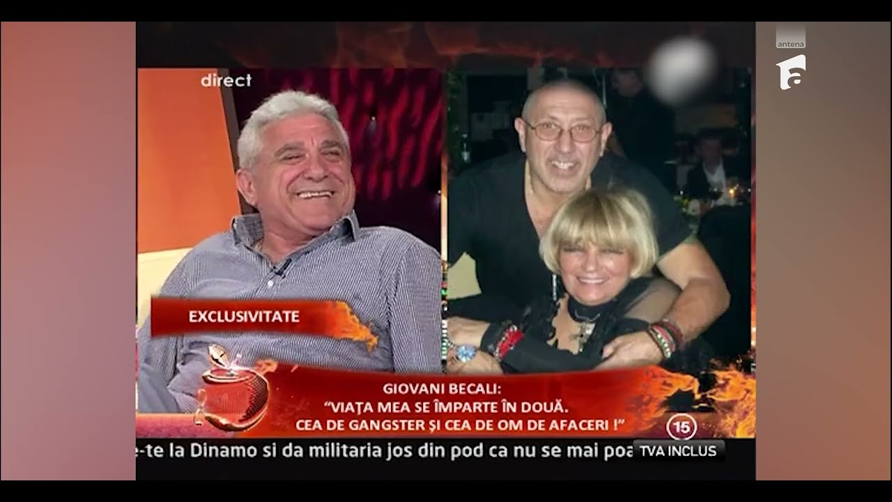 Viața mea se împarte între gangster și om de afaceri! | Giovanni Becali la Un Show Pacatos