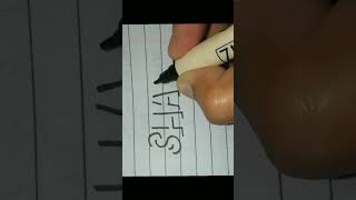 Shadow' 3d art💗#shorts #youtubeshorts #3d #3dart #handlettering