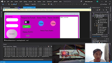 Smart Home Alert with UDP Protocol Using ESP 32 and Visual Studio