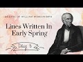 Lines written in early spring by william wordsworth day 3 poetry reading