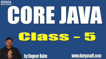 Learn Core Java Programming Tutorial Online Training by Nagoor Babu Sir On 06-04-2018
