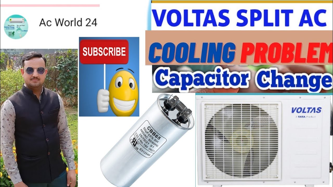 😱😱Voltas split ac me 😱capacitor😱 kab change karen😱😱Repair by (ac world