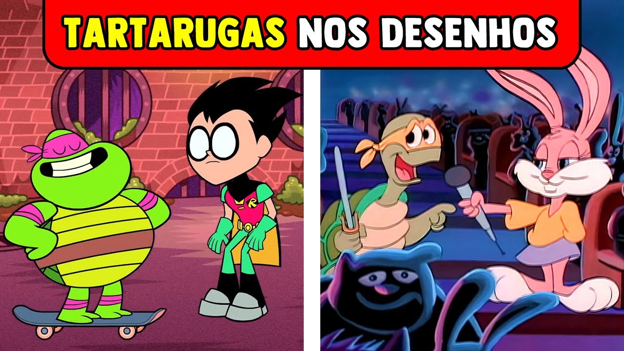 50 APARIÇÕES DAS TARTARUGAS NINJA EM OUTROS DESENHOS