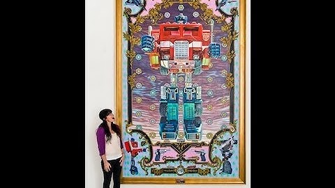 Huge Transformers Art in Time-Lapse. Optimus Prime Oil Painting.