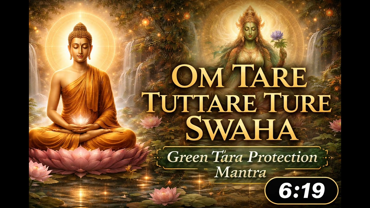 Om Tare Tuttare Ture Swaha | Green Tara Protection Mantra Buddhist Meditation Chant