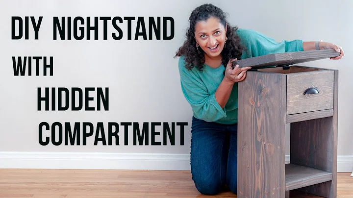 DIY nightstand with secret compartment and drawer