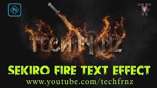 Sekiro Fire Text Effect | Photoshop CC 2020 Tutorial | ফায়ার টেক্সট ইফেক্ট