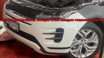 2023 Range Rover evouqe front bumper removal tutorial, only video on YouTube!