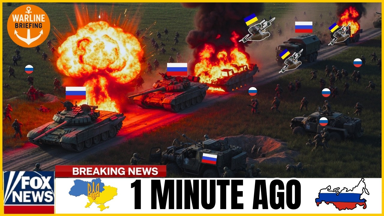 Украина наблюдала приближение российской танковой колонны — и тут произошло ВОТ ЭТО..! #украина