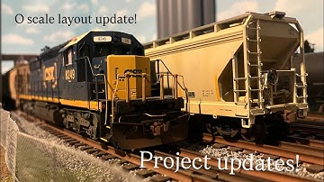 O Scale Model Train layout update! | Channel update | New Projects and 25 Days of Christmas! 