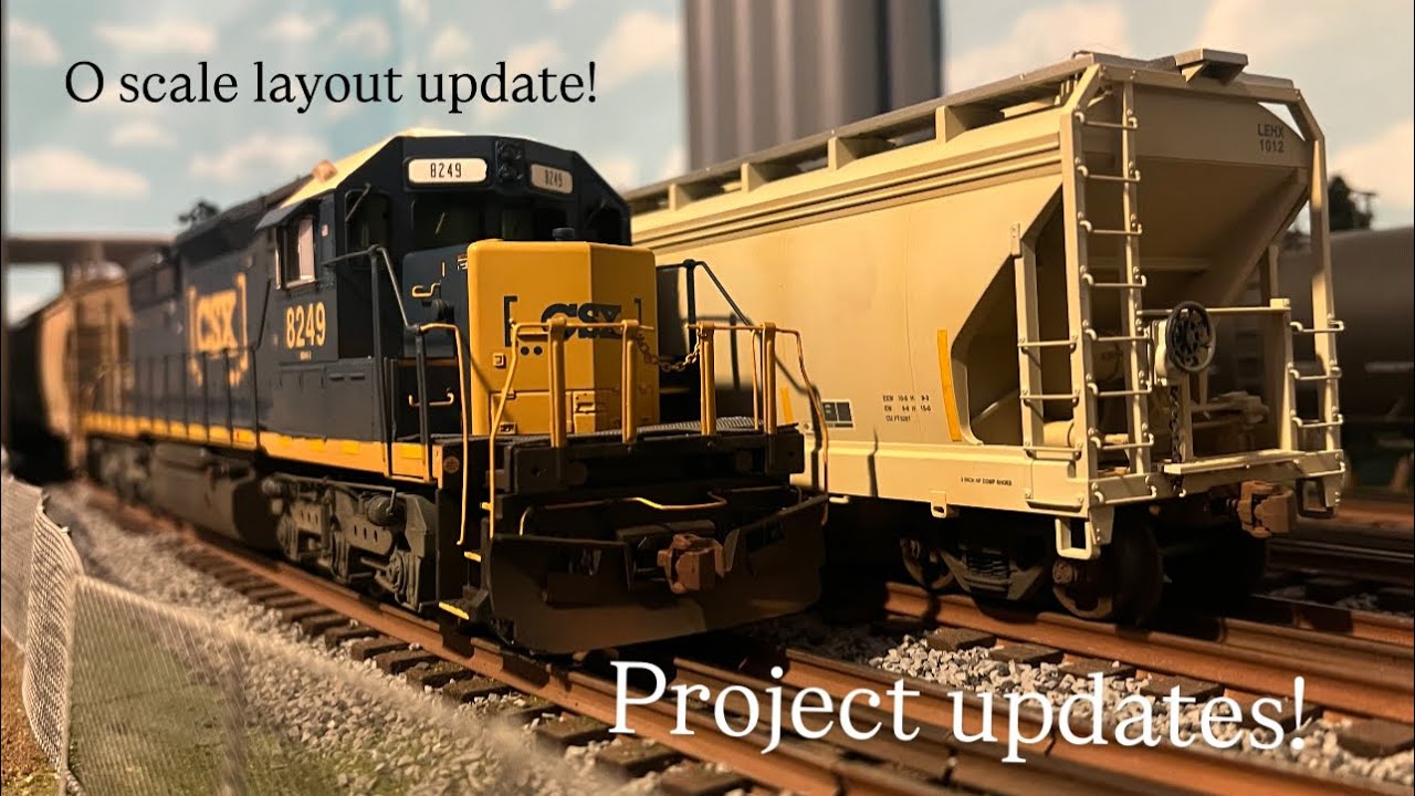 O Scale Model Train layout update! | Channel update | New Projects and 25 Days of Christmas! 