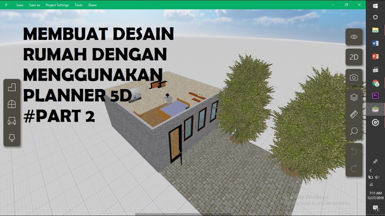 Membuat Desain Rumah Menggunakan Planner 5d Part 2 Youtube