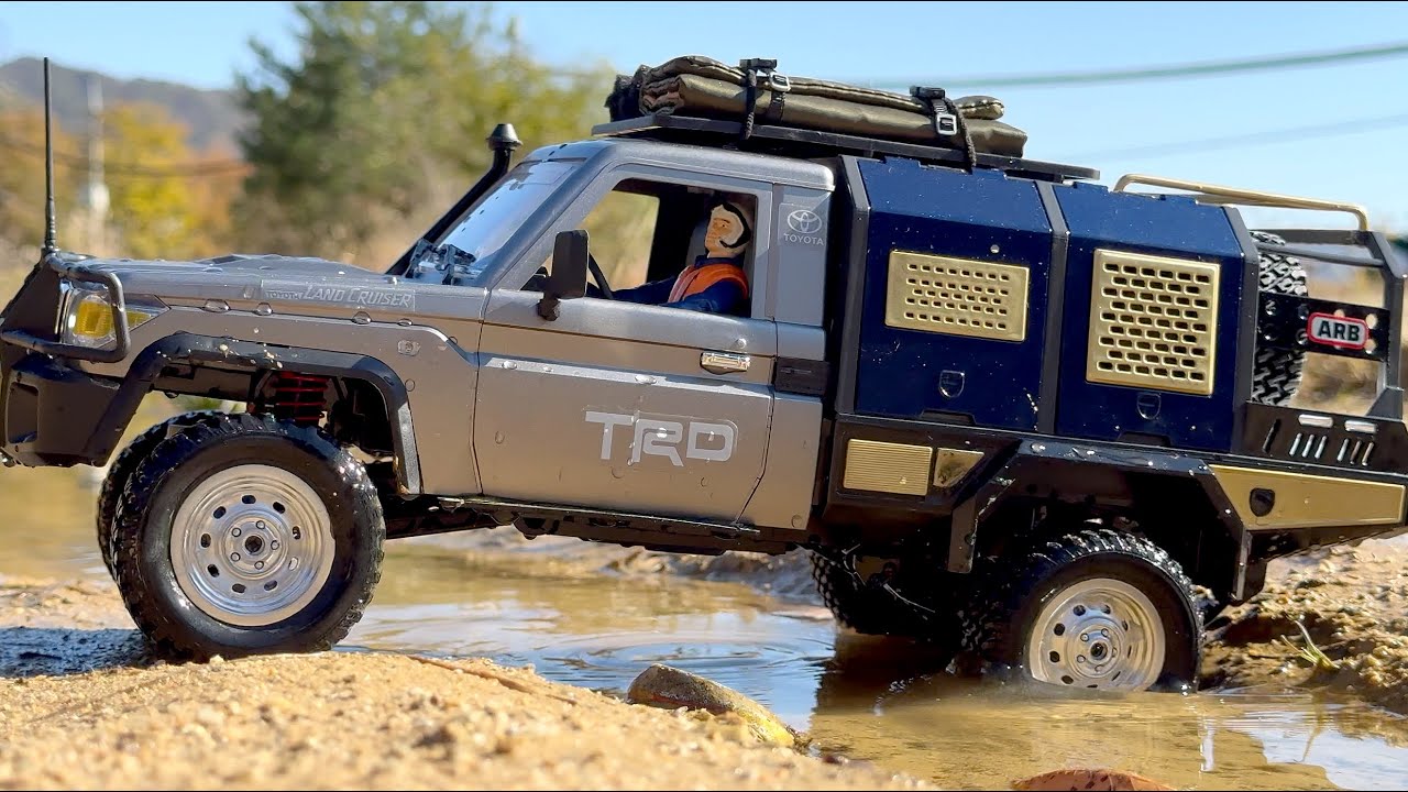 MN82S 1/12 Scale Toyota LandCruiser LC79 offroad ASMR -3 - YouTube