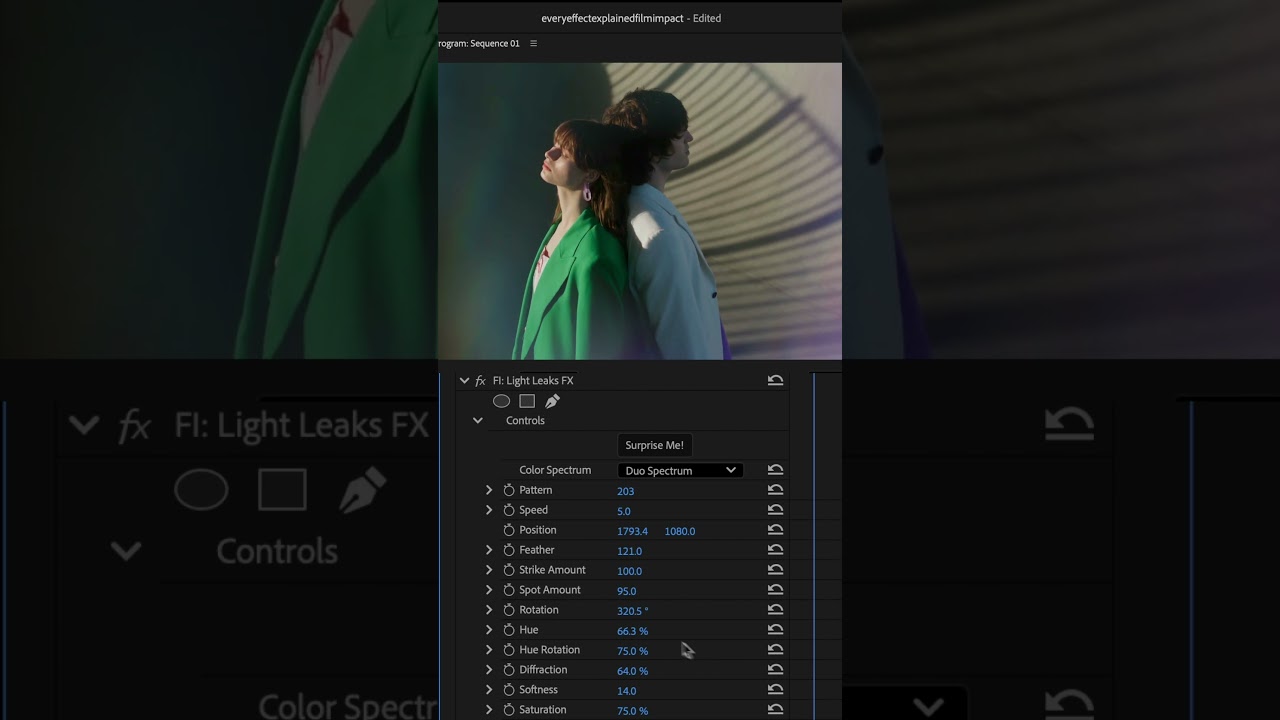How to use Light Leaks FX in Adobe Premiere Pro