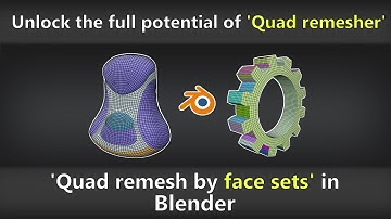 🚀 Unlock the Full Power of Quad Remesher! 🌟 | How to remesh by face sets / polygroups in Blender 4.0