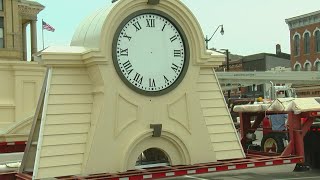 Clock tower comes back after missing for more than 70 years