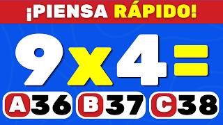 ¡Tablas de Multiplicar del 5 al 9! Ejercicios para Niños |Quiz Infantil de Nivel Fácil