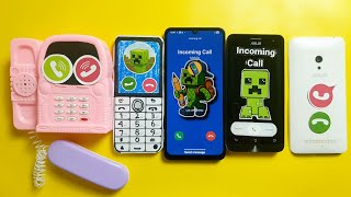 GalaxyA06 vs Qin F22 vs Mini deskphone vs asus zenfone ,incoming calls