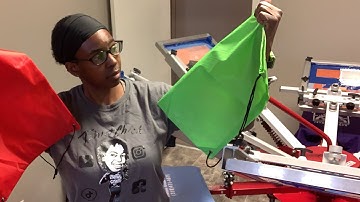 Screen Printing Drawstring Bags