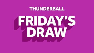Thunderball Friday Draw from 28/10/2022|The National Lottery Lotto draw of Oct 28, 2022