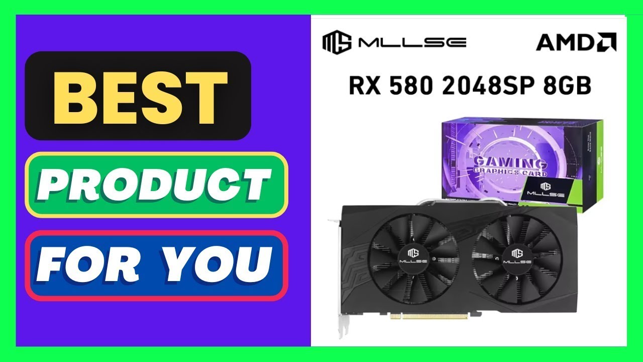 Best Top Selling MLLSE AMD Radeon RX580 GDRR5 8GB Graphics Card on Aliexpress