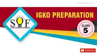 IGKO General Knowledge Olympiad Class 5