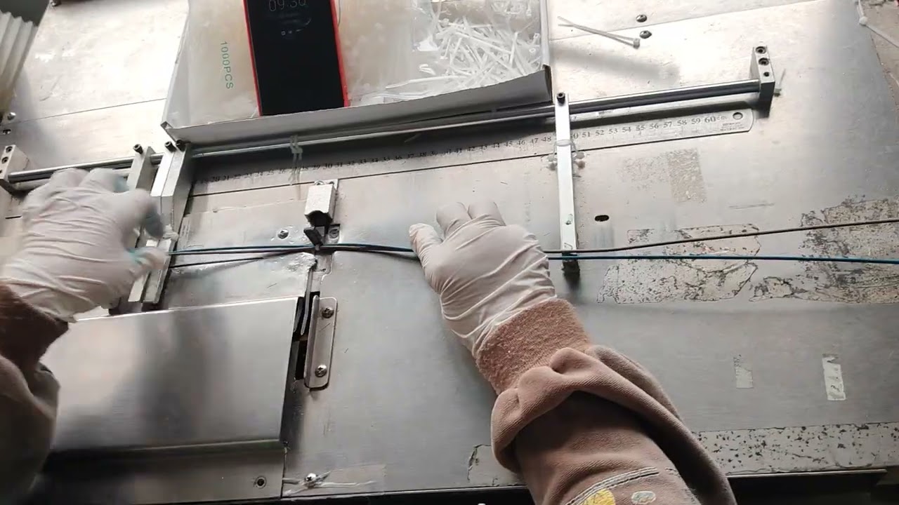 High temperature resistant wire harness on auto cable ties machine