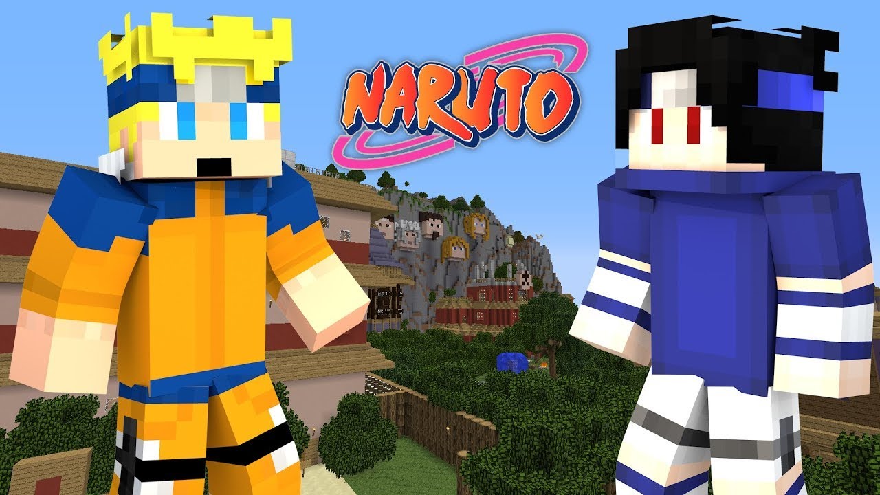 выживание на сервере с наруто модом САКУРАКРАФТ #1