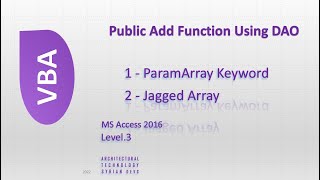 دالة اضافة واحدة لكل مشروعك في VBA MS ACCESS باستخدام DAO lib screenshot 2