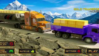 Gold Transporter Truck Driver 2019 : Uphill Driver - Simulation game by Gaming Storm - Gameplay screenshot 3