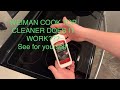 How to clean the ceramic top on whirlpool range WFE505W0JZ using the weiman cook top polish cleaner.