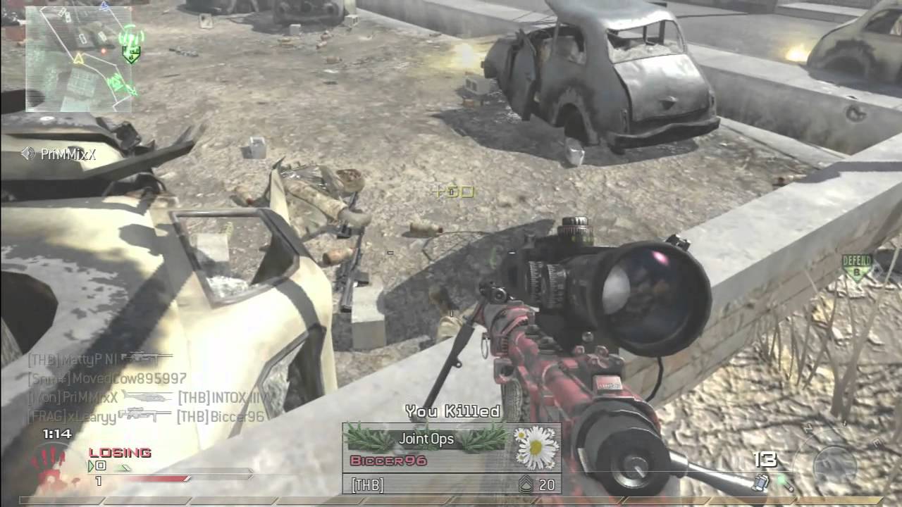 Some Mad / Insane MW2 Spawn Trap Sniper Feeds